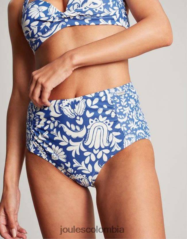 Joules vestir mujer braguitas de bikini jazmín H0604R124 mosaico azul